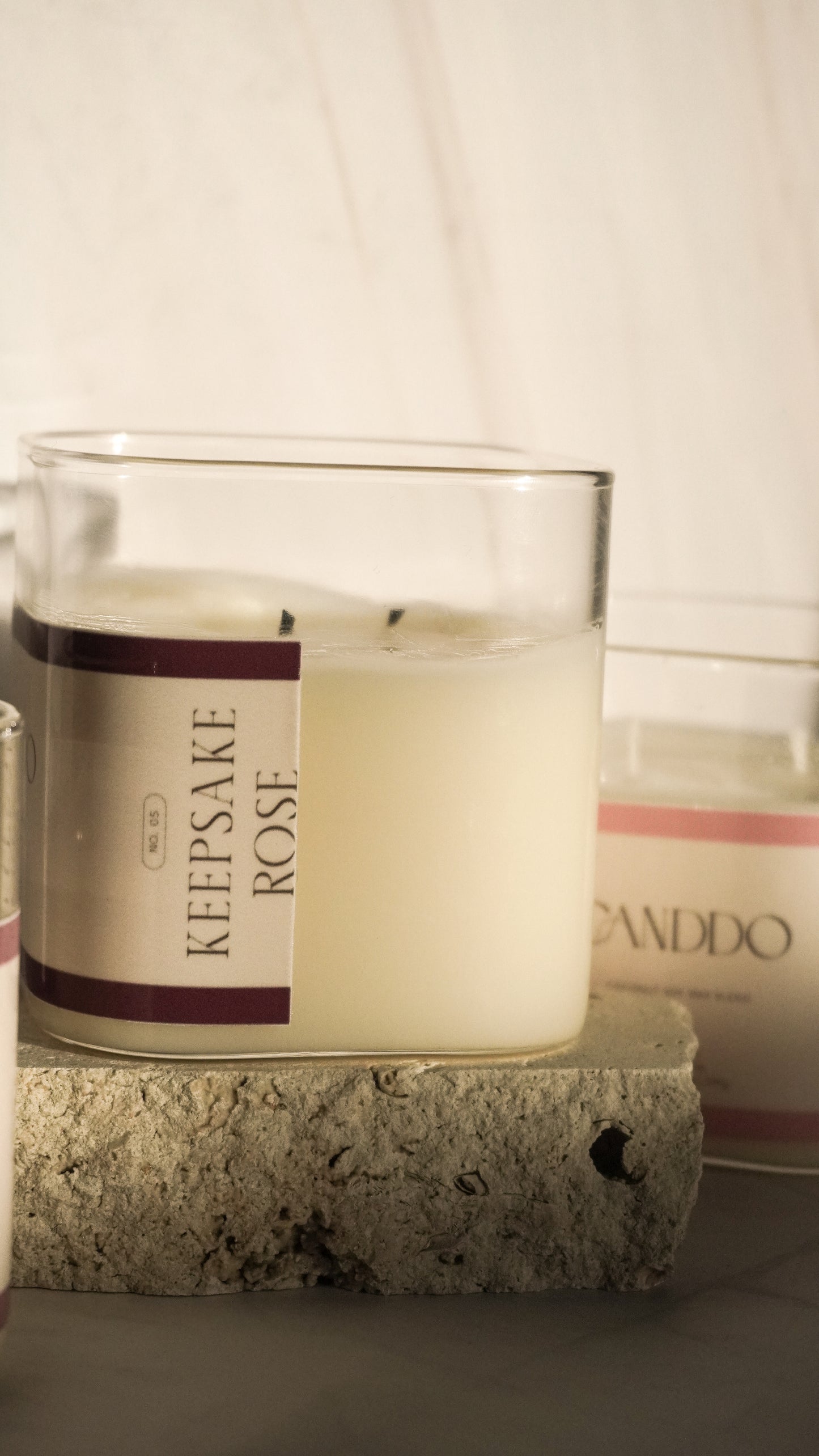 Keepsake Rose Candle